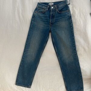 Re/done NWT 70s vintage stove pipe straight leg jeans 25